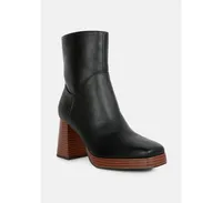 couts high ankle heel boots