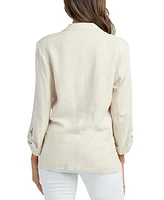 Bcx Juniors' 3/4-Sleeve One-Button Blazer