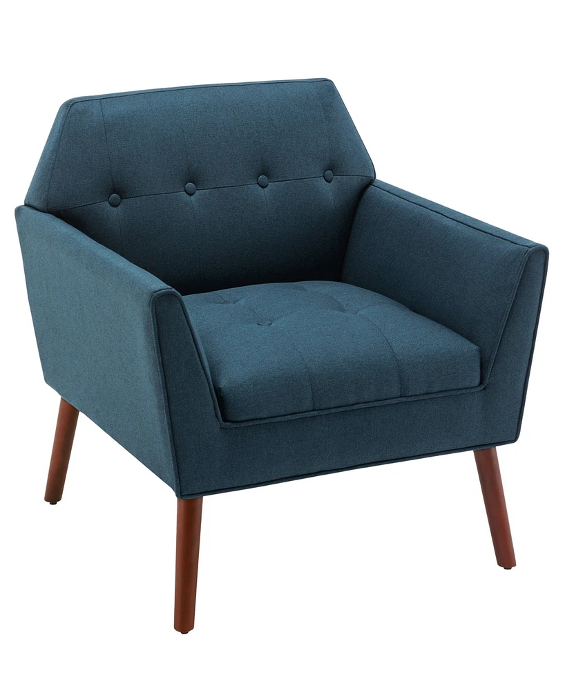 Convenience Concepts 30" Polyester Andy Mid Century Modern Accent Lounge Armchair