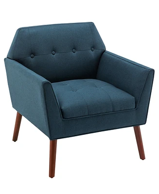 Convenience Concepts 30" Polyester Andy Mid Century Modern Accent Lounge Armchair