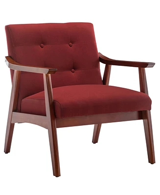 Convenience Concepts 27.5" Faux Linen Natalie Accent Chair