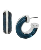 Robert Lee Morris Soho Faux Stone Hoop Earrings