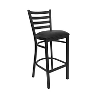 Ladder Back Metal Restaurant Dining Barstool