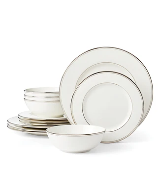 Lenox Federal Platinum 12-Piece Dinnerware Set, Service for 4