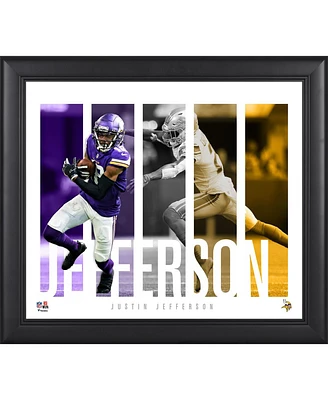 Justin Jefferson Minnesota Vikings Framed 15" x 17" Player Panel Collage