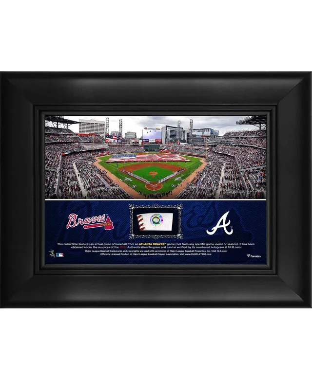 Atlanta Braves: Vertical Framed Mirrored Wall Sign - The Fan-Brand