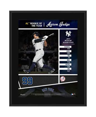 Aaron Judge New York Yankees 10.5" x 13" 2017 Al Rookie of the Year Sublimated Plaque