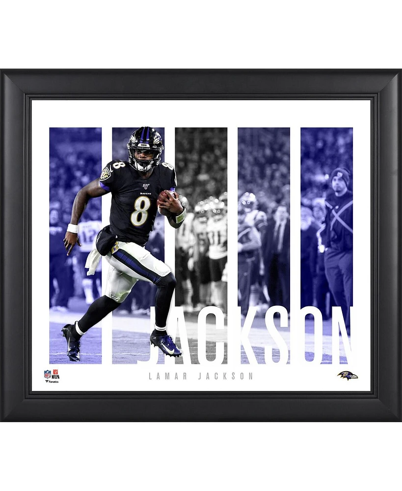 Lamar Jackson Baltimore Ravens Framed 15" x 17" Player Panel Collage