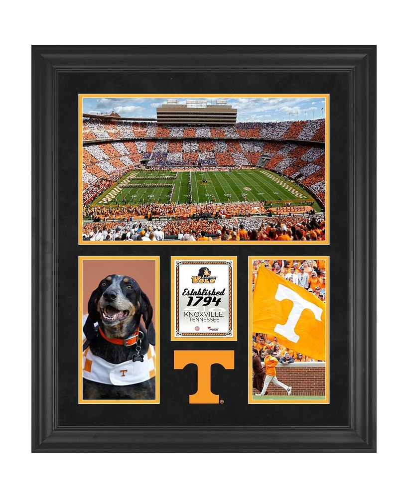 Tennessee Volunteers Neyland Stadium Framed 20'' x 24'' 3-Opening Collage