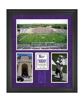 North-western Wildcats Ryan Field Framed 20'' x 24'' 3-Opening Collage