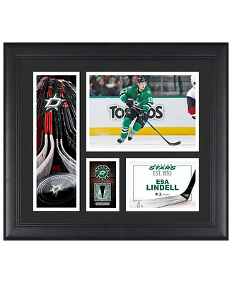 Esa Lindell Dallas Stars Framed 15" x 17" Player Collage with a Piece of Game-Used Puck