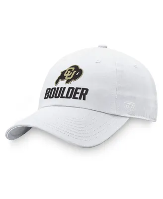 Men's Top of the World White Colorado Buffaloes Adjustable Hat