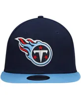 Men's New Era Navy, Light Blue Tennessee Titans Basic 9FIFTY Adjustable Snapback Hat