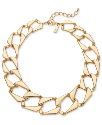 I.n.c. International Concepts Gold-Tone Large Geometric Chain All-Around Collar Necklace, 18"+ 3" extender, Created for Macy's
