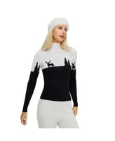 Bellemere Women's Merino 'Deer & Tree' Sweater