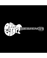 Girl's Word Art T-shirt - Don't Stop Believin'