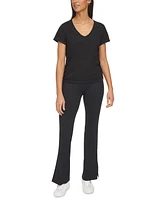 Calvin Klein Women's Drawstring-Ruched Textured Top