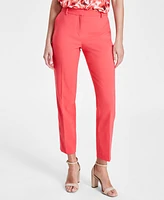 Anne Klein Women's Straight-Leg Mid-Rise Ankle Pants