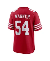 Men's Nike Fred Warner Scarlet San Francisco 49ers Super Bowl Lviii Game Jersey