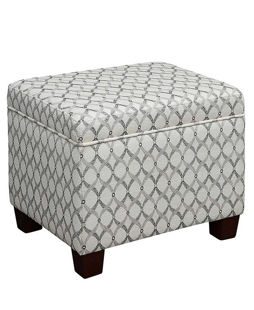 Convenience Concepts 21.75" Print Fabric Madison Storage Ottoman