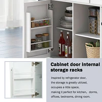 Multifunctional Kitchen Cart with Storage and Wheels