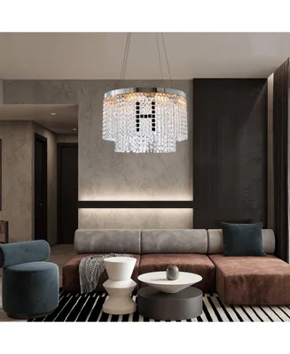 Simplie Fun Modern Crystal Chandelier For Living-Room Round Cristal Lamp Luxury Home Decor Light Fixture