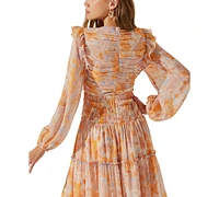 Astr the Label Women's Eloraina Ruffled Maxi Dress