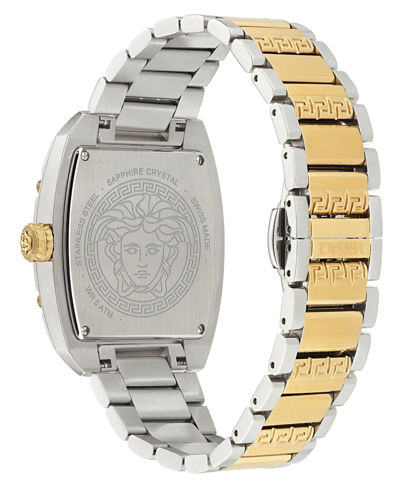 Versace Women's Swiss Two-Tone Stainless Steel Bracelet Watch 45x36mm