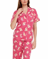 Flora by Flora Nikrooz Women's Annie Printed Capri Pajama Set