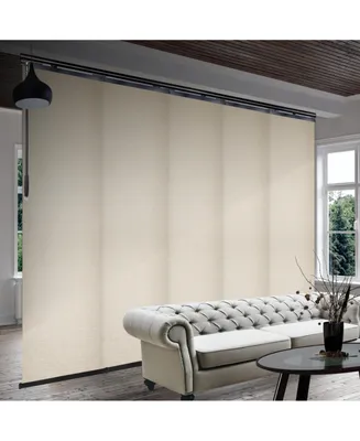 Nile Blind 5-Panel Single Rail Panel Track Extendable 58"-110"W x 94"H, width 23.5"