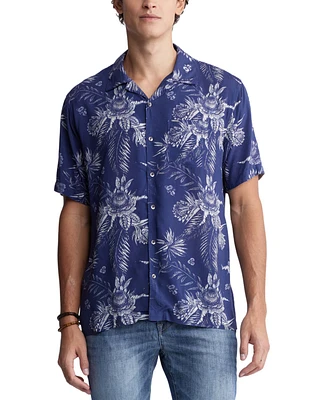 Buffalo David Bitton Men's Sidny Floral Print Short Sleeve Button-Front Shirt
