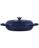 Le Creuset Cast Iron Braiser with Embossed Olive Branch, 3.5 Qt