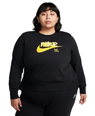 Nike Plus Logo Graphic Fleece Sweatshirt