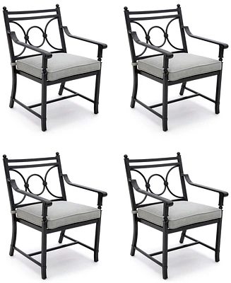 Wythburn Mix and Match Scroll Outdoor Dining Chairs, Set of 4, Created for Macy's