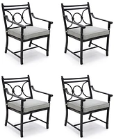 Wythburn Mix and Match Scroll Outdoor Dining Chairs, Set of 4, Created for Macy's