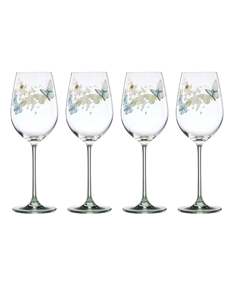 Lenox Butterfly Meadow Wine Glasses, Set of 4