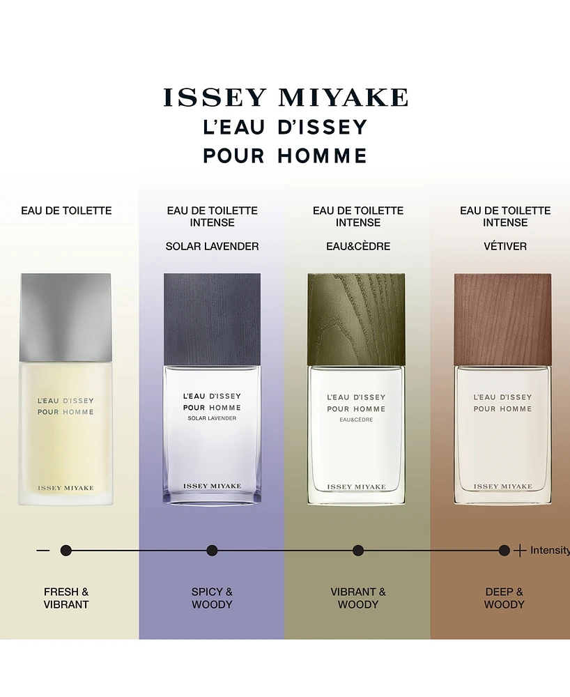 Issey Miyake Men's L'Eau d'Issey Pour Homme Solar Lavender Eau de Toilette Intense Spray, 3.3 oz.