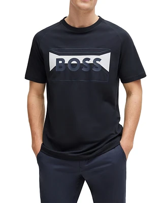 Boss by Hugo Men's Logo Artwork Regular-Fit T-shirt