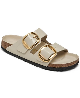 Birkenstock Women's Arizona Big Buckle High Shine Natural Leather Patent Sandals from Finish Line
