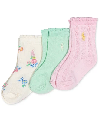 Polo Ralph Lauren Baby Girls 3-Pk. Magnolia Grove Socks