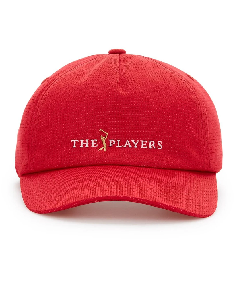 Men's Pga Tour Red The Players Mesh Adjustable Hat