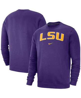 Men's Nike Purple Lsu Tigers Club Fleece Sweatshirt