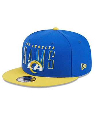 Men's New Era Royal, Gold Los Angeles Rams Headline 9FIFTY Snapback Hat