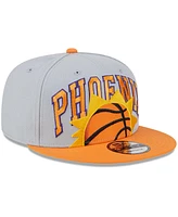 Men's New Era Gray, Orange Phoenix Suns Tip-Off Two-Tone 9FIFTY Snapback Hat