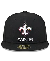 Men's New Era Black Orleans Saints 2023 Nfl Crucial Catch 59FIFTY Fitted Hat