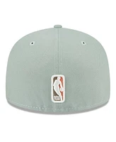 Men's New Era Green York Knicks Springtime Camo 59FIFTY Fitted Hat