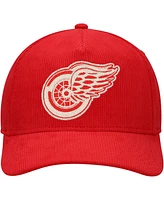 Men's American Needle Red Detroit Red Wings Corduroy Chain Stitch Adjustable Hat