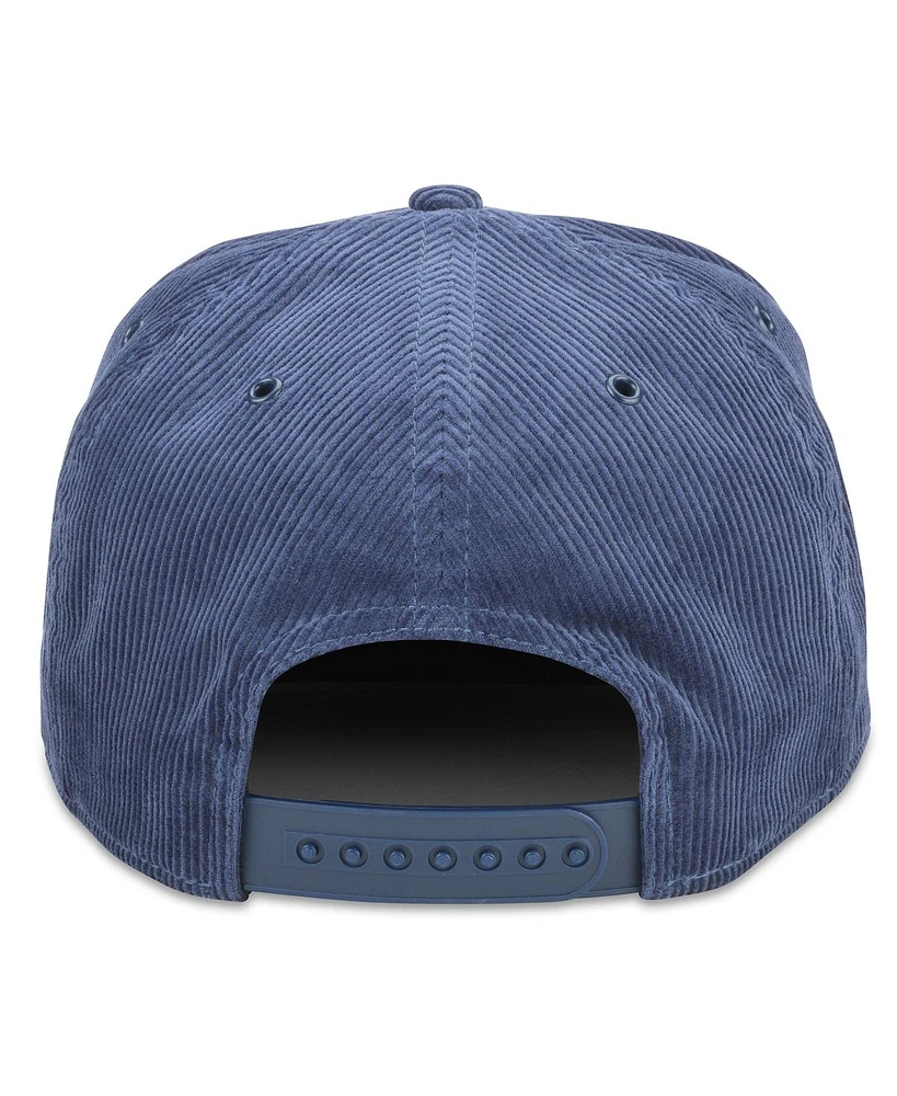 Men's American Needle Deep Sea Blue Seattle Kraken Corduroy Chain Stitch Adjustable Hat