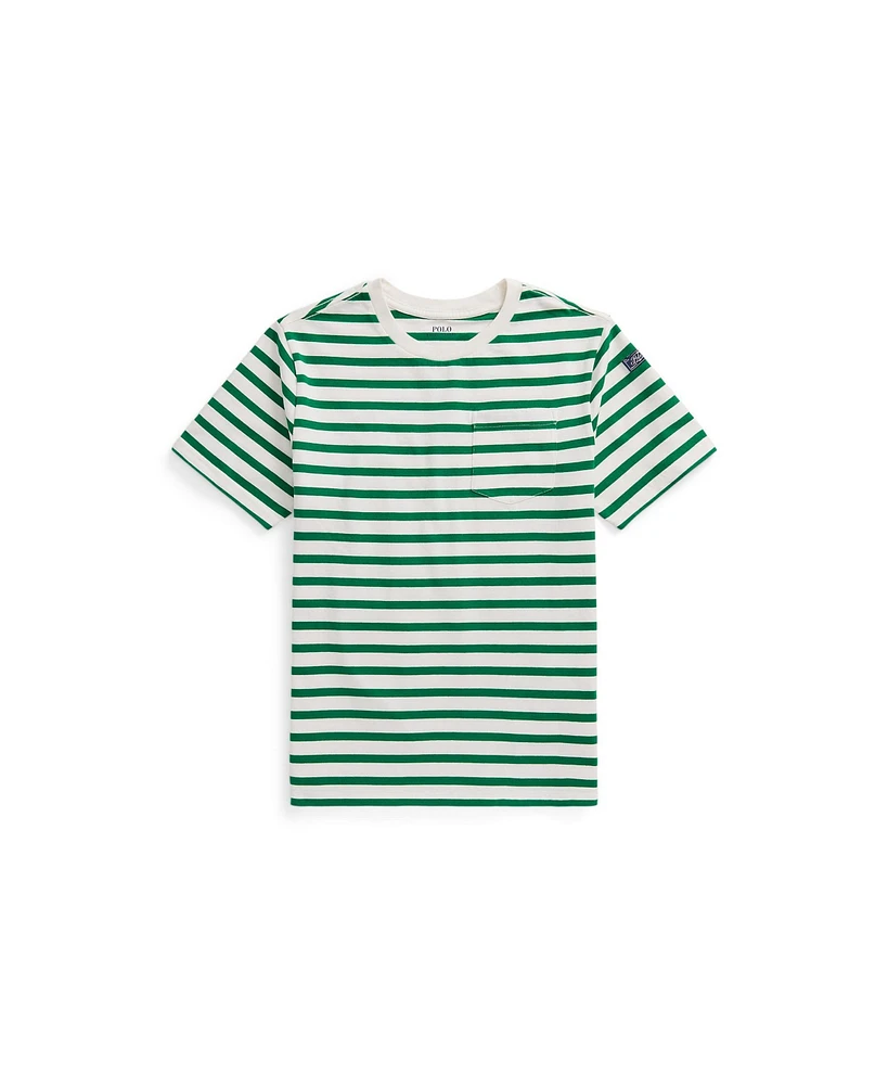 Polo Ralph Lauren Toddler and Little Boys Striped Cotton Jersey Pocket T-shirt