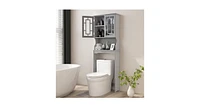 Bathroom Spacesaver Over the Toilet Door Storage Cabinet